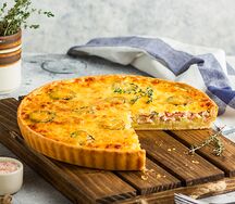 Шведский пирог с беконом и картошкой