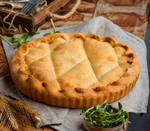 Украинский пирог с капустой и яйцом