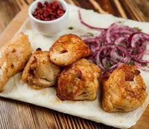 Шашлык из филе грудки курицы