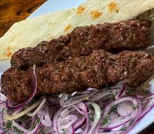 Люля-кебаб из баранины на углях