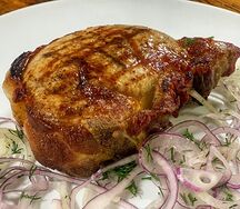 Шашлык из свиного антрекота 