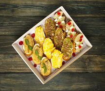 Коллекция сладких брускетт Sweet