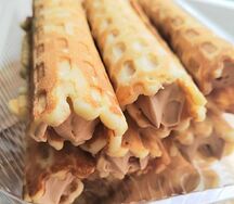 Трубочки вафельные со сгущенкой