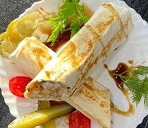 В лаваше двойная с сыром