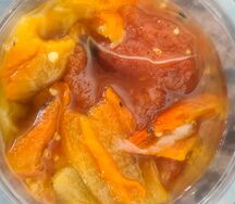 Овощи на мангале с лавашем