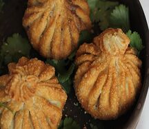 Хинкали с бараниной жаренные