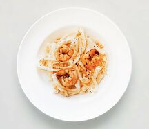 Маккерони с морепродуктами