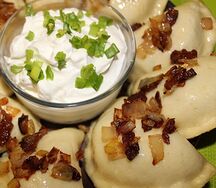 Вареники с картофелем и грибами