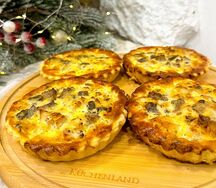 Киш с курицей и грибами