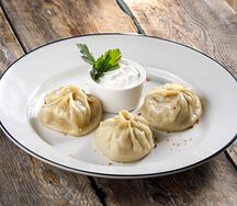 Манты с бараниной и говядиной