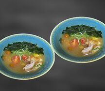 Двойной мисо-суп с курой