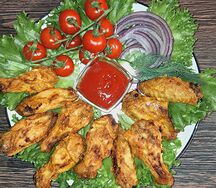 Шашлык из куриных крылышек 