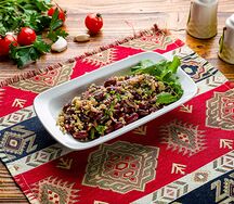 Красное лобио с орехами