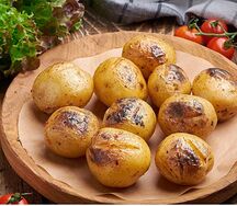 Куллама из молодого картофеля на углях