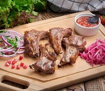 Шашлык из бараньей корейки