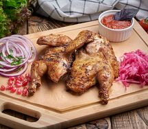 Шашлык из домашнего цыпленка