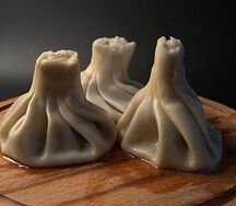 Хинкали варёные с сыром и помидором