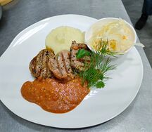 Филе свинины с фирменным соусом