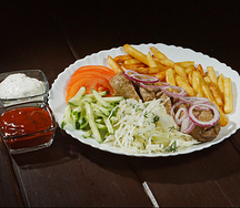 Люля-кебаб с картошкой фри