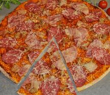 Пицца Мясной хит на тонком тесте