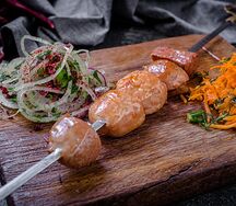 Шашлык из бараньих семенников