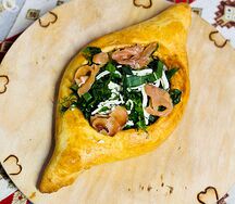 Хачапури открытые с семгой