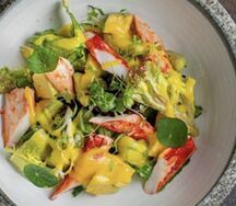 Салат с камчатским крабом