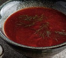 Борщ с говяжьим языком