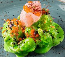 Креветки в соусе васаби