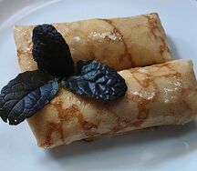 Блинчики с курицей и грибами