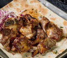 Шашлык из бараньих семечек