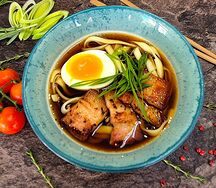 Рамен с копченой грудинкой