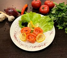 Семга слабосоленая с лимоном