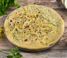 Пирог с сыром и зеленью