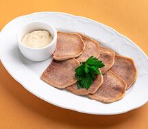 Язык говяжий с хреном