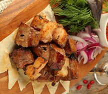 Печень с курдюком