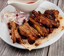 Шашлык из бараньих семечек