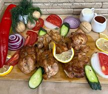 Шашлык из куриного бедра (без кожи, без костей)