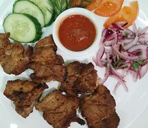 Свиная шея кусками