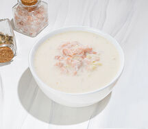 Суп сливочный с лососем