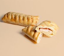 Слойка с сыром и ветчиной