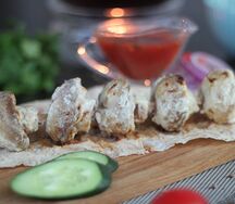 Шашлык из шампиньонов