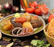 Томленое мясо с картофелем