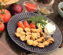 Жареные пельмени