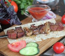 Шашлык из печени