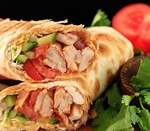 Мини-шаверма с курицей