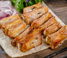 Шашлык из бараньих семечек