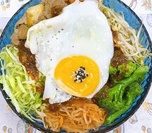 Ком ранг чон кимчи с говядиной - Com rang bo tron kimchi