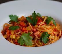 Тальятелле с креветками