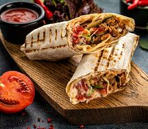 Шаурма Терияки с пикантными овощами